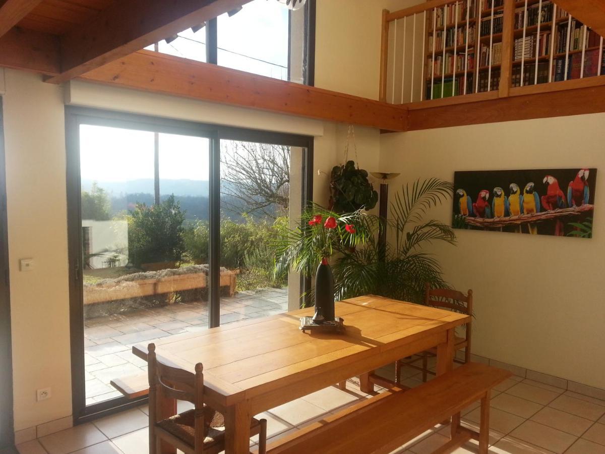 Maison Sur La Colline Cheminee Wifi Proche Thermes Aubin  Eksteriør bilde